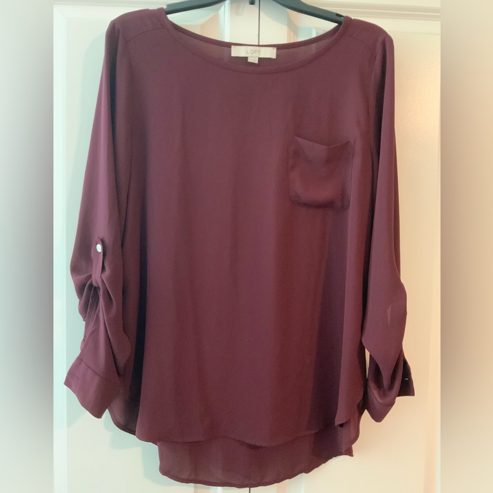 NWOT LOFT long sleeves blouse
